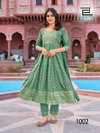 Shreya By Blue Hills Rayon Printed Embroidery Anarkali Kurti With Bottom Dupatta Wholesale Market In Surat